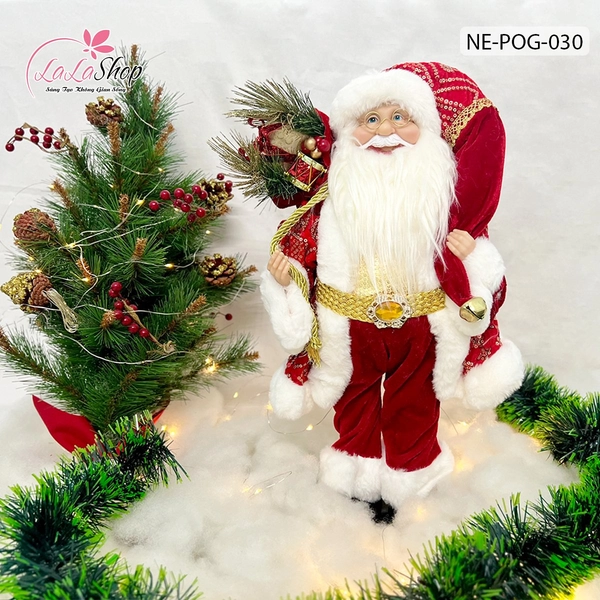 Mô hình Ông Già Noel Đỏ Và Túi Quà 030