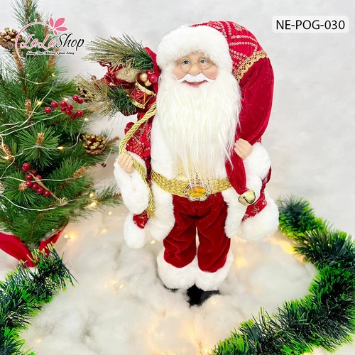 Mô hình Ông Già Noel Đỏ Và Túi Quà 030