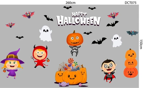 Decal Trang Trí Happy Halloween Combo 4