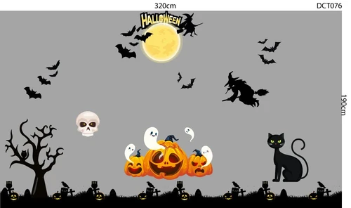 Decal Trang Trí Halloween Rùng Rợn Combo 14