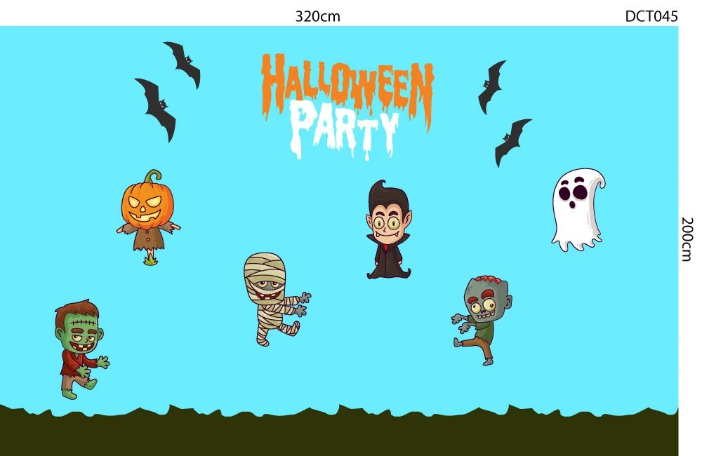 Decal Trang Trí Halloween Rùng Rợn Combo 9