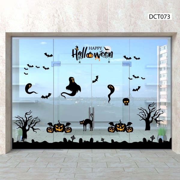 Decal trang trí Happy Halloween combo 2