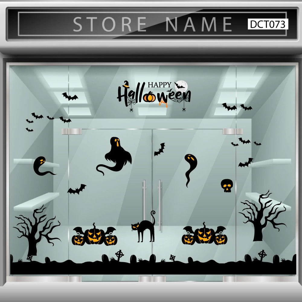Decal trang trí Happy Halloween combo 2