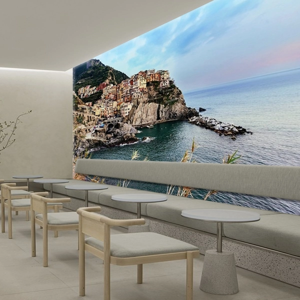 Tranh Dán Tường Phong Cảnh Biển Châu Âu 2