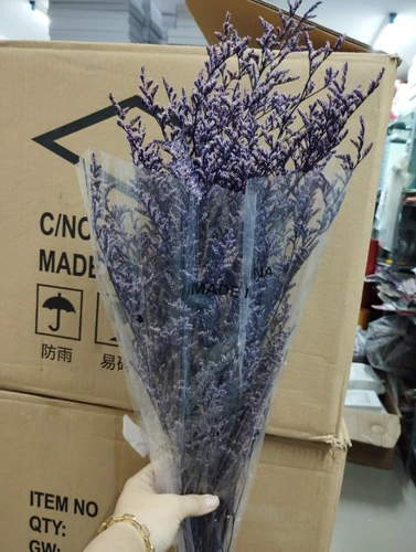 Bó hoa khô sao tím phụ kiện cắm hoa trang trí