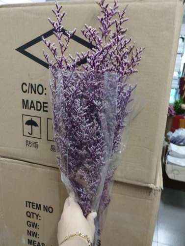 Bó hoa khô sao tím phụ kiện cắm hoa trang trí