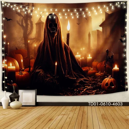 Tranh Vải Halloween Treo Tường Xác Sống Trỗi Dậy