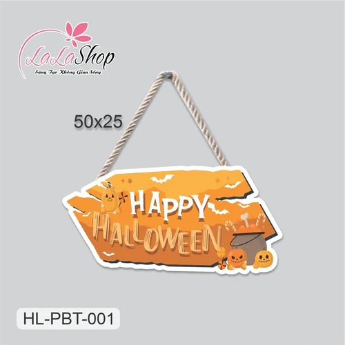 Bảng Treo Cửa Trang Trí Halloween 50x25cm