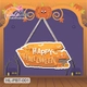 Bảng Treo Cửa Trang Trí Halloween 50x25cm