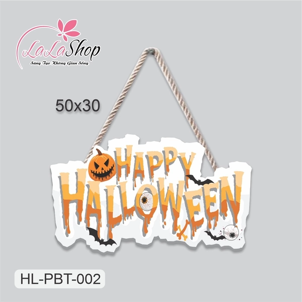 Bảng Treo Cửa Trang Trí Halloween 50x30cm
