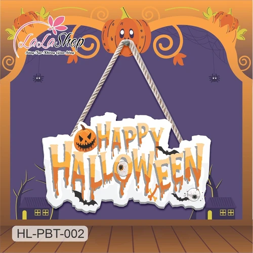 Bảng Treo Cửa Trang Trí Halloween 50x30cm