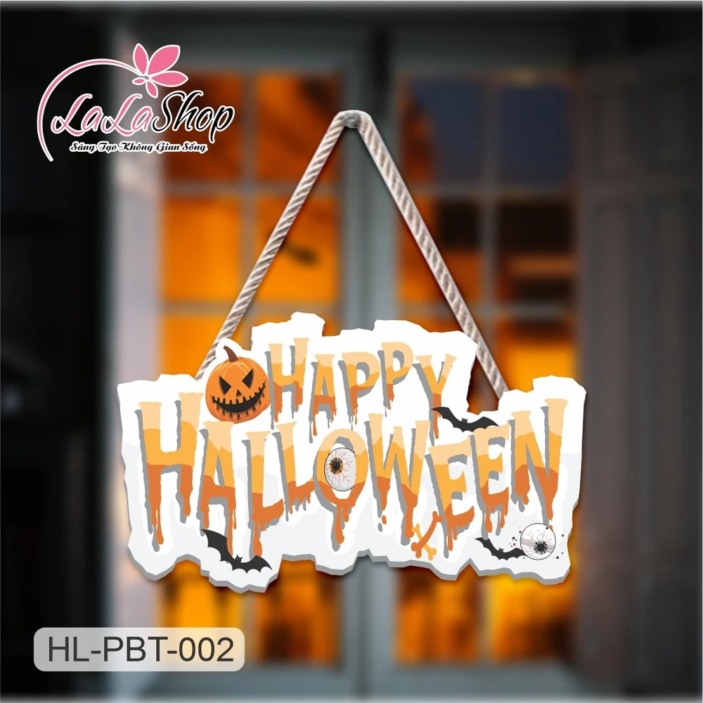Bảng Treo Cửa Trang Trí Halloween 50x30cm