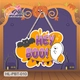 Bảng Treo Cửa Trang Trí Halloween Chữ Hey Boo 50x40cm