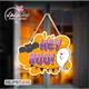 Bảng Treo Cửa Trang Trí Halloween Chữ Hey Boo 50x40cm