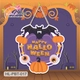 Bảng Treo Cửa Trang Trí Halloween Hình Bí Ngô Và Con Dơi