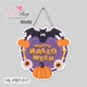 Bảng Treo Cửa Trang Trí Halloween Hình Bí Ngô Và Con Dơi