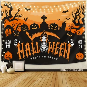 Tranh Vải Halloween Treo Tường Happy Halloween Trick Or Treat