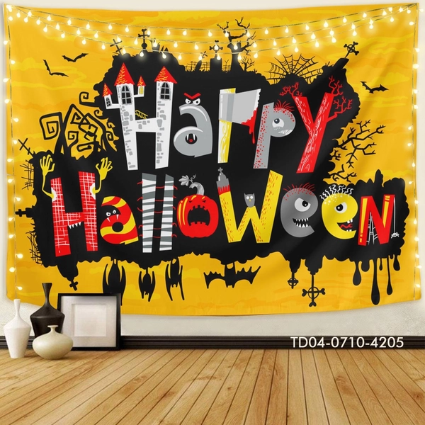 Tranh Vải Halloween Treo Tường Happy Halloween Mẫu 1