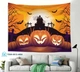 Tranh Vải Halloween Treo Tường Ngôi Nhà Ma Quái