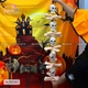 Dây treo đầu lâu và xương người - phụ kiện trang trí Halloween 95cm