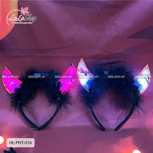 Phụ Kiện Hóa Trang Halloween Băng Đô Ác Quỷ có đèn