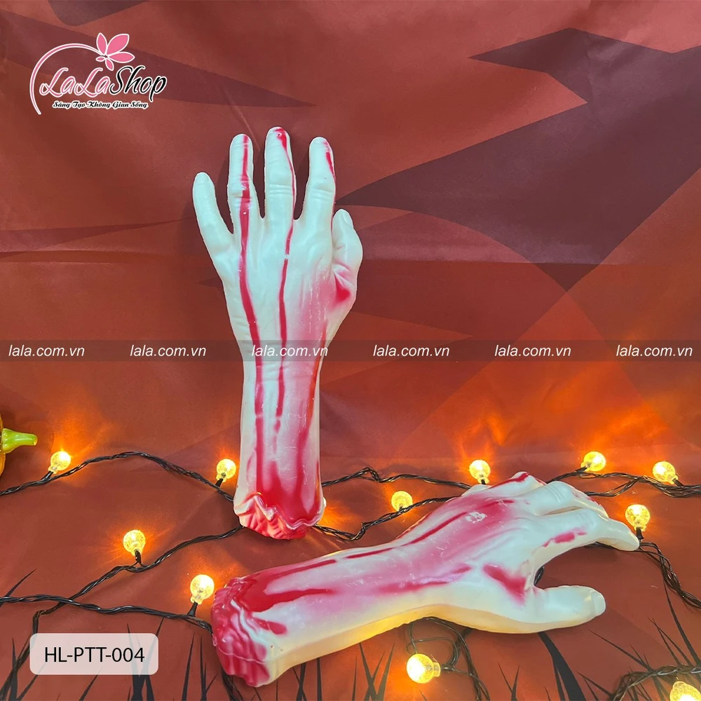 Phụ Kiện Trang Trí Halloween Bàn Tay Máu