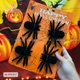 Set 4 nhện đen phụ kiện trang trí Halloween mẫu 017