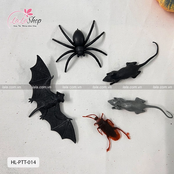 Set 5 con vật đáng sợ đêm Halloween kinh hoàng Phụ kiện trang trí halloween