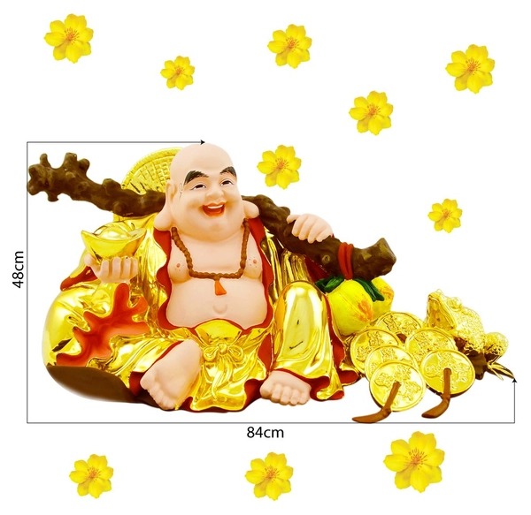 Decal Trang Trí Tết Phật Di Lặc Tài Lộc