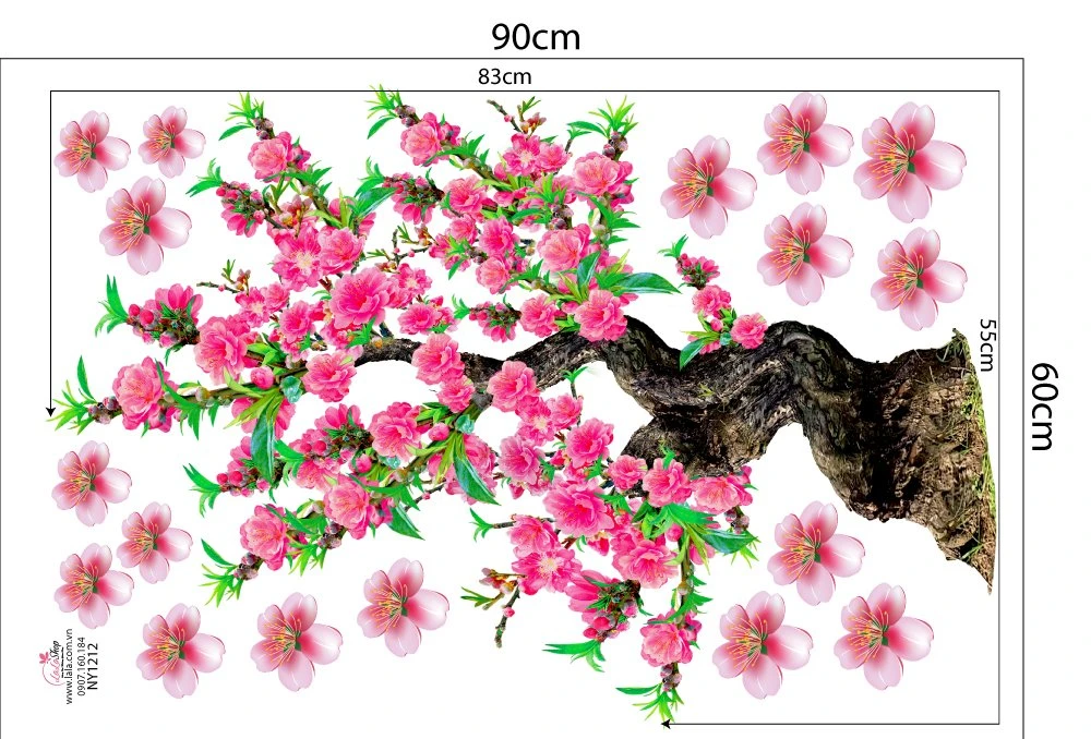 Combo Decal Trang Trí Tết Vạn Sự Như Ý Xuân Tấn Tài Tấn Lộc