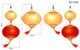 Decal Trang Trí Tết Lồng Đèn Đỏ Đón Xuân Mẫu 3