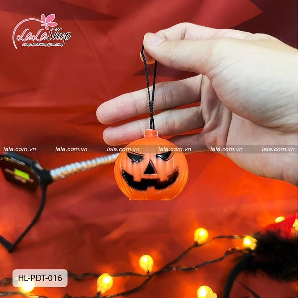 Set 10 quả bí ngô treo trang trí Halloween