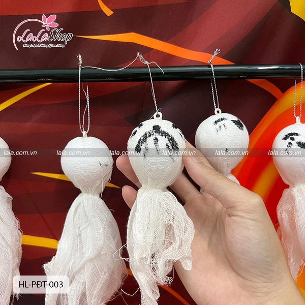 Set 5 Đồ treo trang trí Halloween Ma Le Trắng Size Lớn