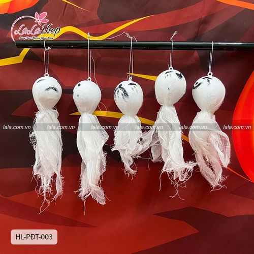 Set 5 Đồ treo trang trí Halloween Ma Le Trắng Size Lớn