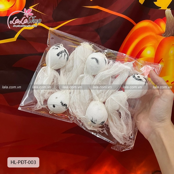Set 5 Đồ treo trang trí Halloween Ma Le Trắng Size Lớn