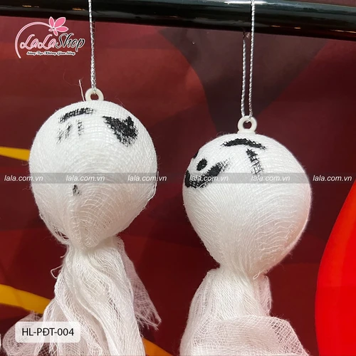 Set 5 Đồ treo trang trí Halloween Ma Le Trắng Size Nhỏ