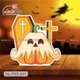 Standee Trang Trí Halloween Bia Mộ Và Bí Ngô