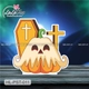 Standee Trang Trí Halloween Bia Mộ Và Bí Ngô