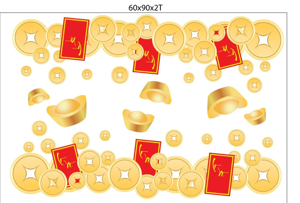 Combo Decal Trang Trí Tết Xuân Giáp Thìn 2024 Vạn Sự Như Ý