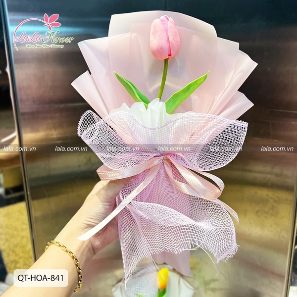 Bó 1 bông hoa tulip nhiều màu