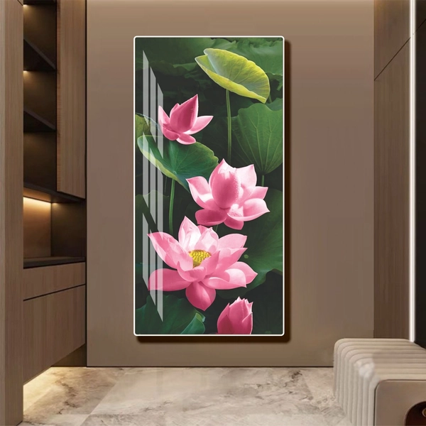 Tranh treo tường hoa sen tĩnh lặng mẫu 878