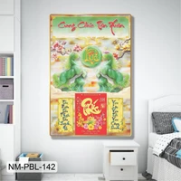 Lịch Tết Tranh Tráng Gương Treo Tường Cung Chúc Tân Xuân Mẫu 1