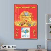 Lịch Tết Tranh Tráng Gương Treo Tường Túi Tiền Tài Lộc Đón Xuân