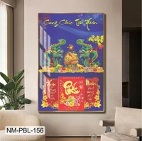 Lịch Tết Tranh Tráng Gương Treo Tường Cung Chúc Tân Xuân Thịnh Vượng