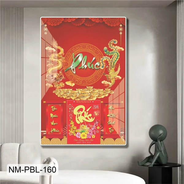 Lịch Tết Tranh Tráng Gương Treo Tường Phúc Lộc Tràn Đầy