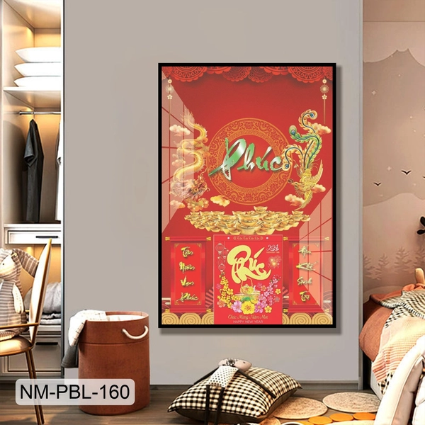 Lịch Tết Tranh Tráng Gương Treo Tường Phúc Lộc Tràn Đầy