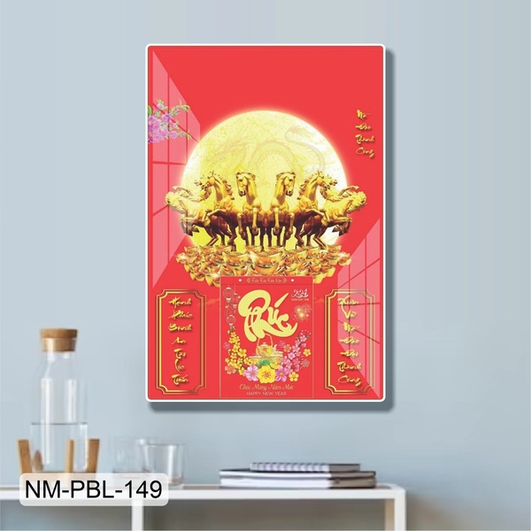 Lịch Tết Tranh Tráng Gương Treo Tường Mã Đáo Thành Công Mẫu 3