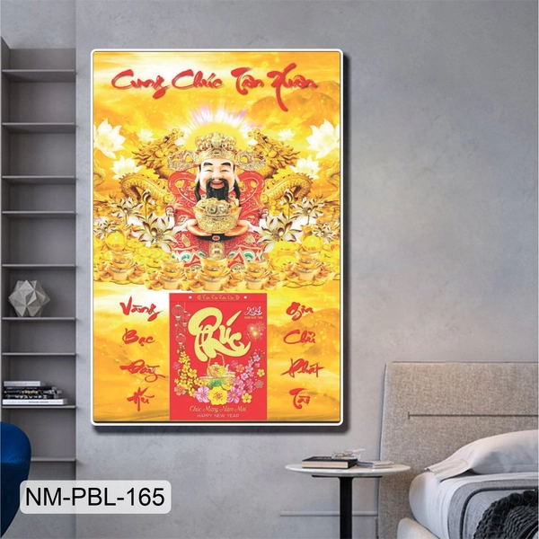 Lịch Tết Tranh Tráng Gương Treo Tường Cung Chúc Tân Xuân Mẫu 4 2025