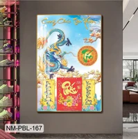 Lịch Tết Tranh Tráng Gương Treo Tường Cung Chúc Tân Xuân Mẫu 5