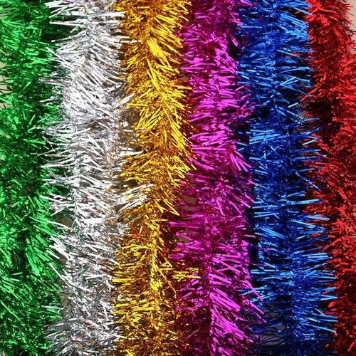 Dây kim tuyến 1m65 nhiều màu trang trí cây thông giáng sinh mẫu 14